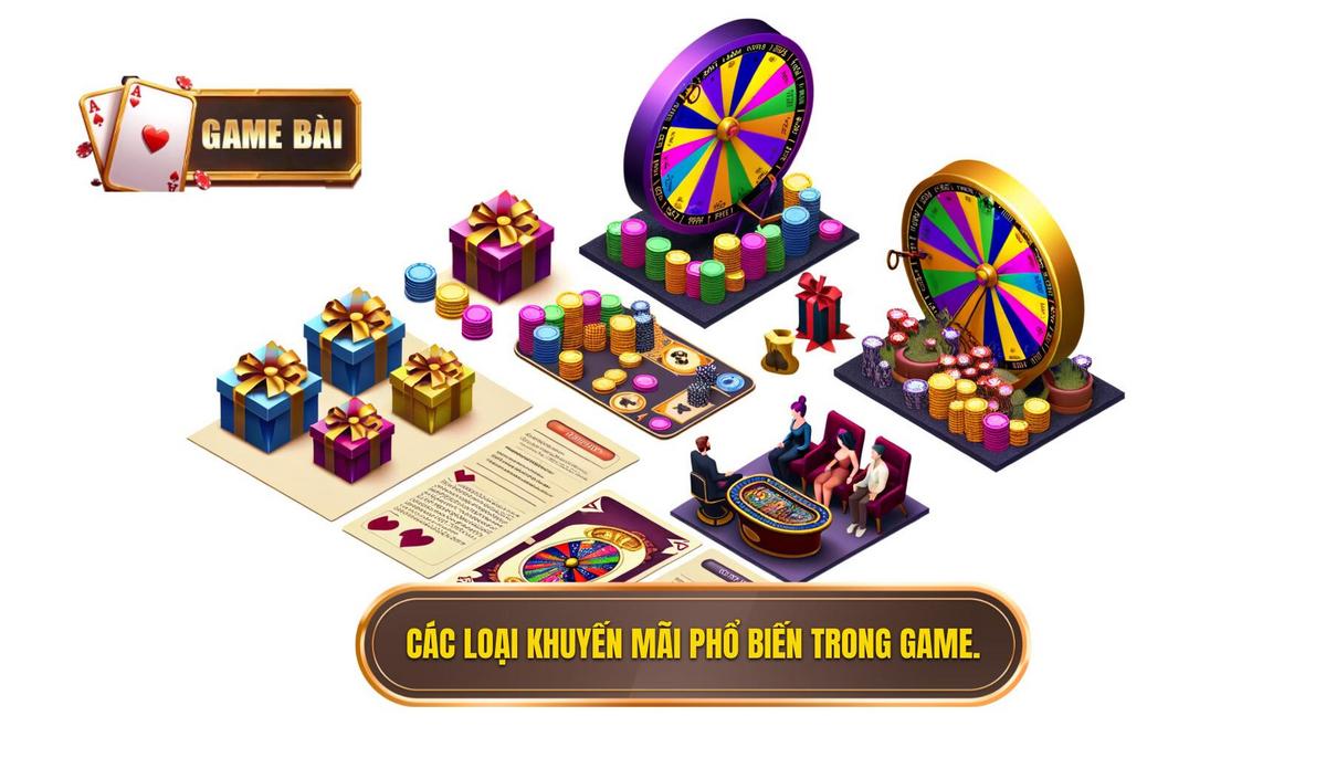 Danh sách khuyến mãi tại game bài hấp dẫn 2024 2 Các loại khuyến mãi phổ biến trong danh sách khuyến mãi tại game bài