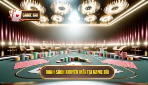 danh sách khuyến mãi tại game bài