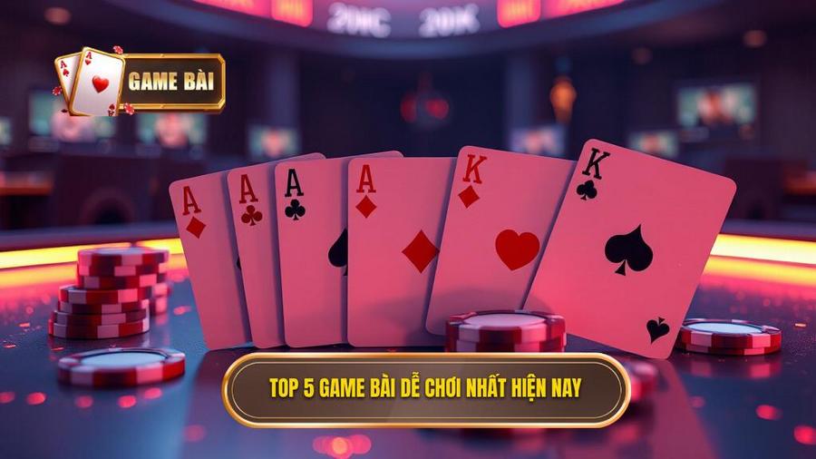Phân tích top 5 game bài dễ chơi nhất hiện nay