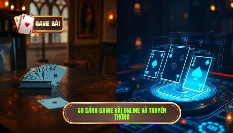 Game bài online chơi có cuốn không? Giải mã sức hút khó cưỡng 2 Bảng so sánh Game bài online và Game bài truyền thống