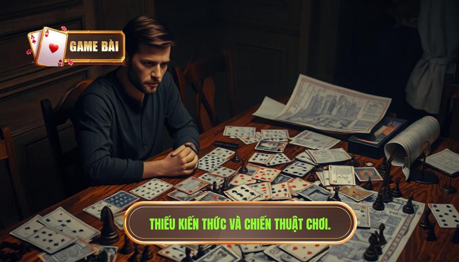 Thiếu kiến thức và chiến thuật chơi bài bản